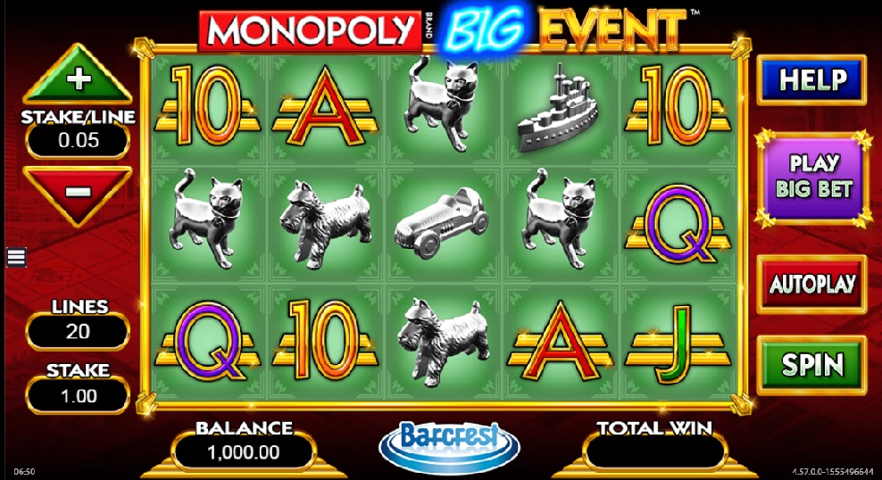 Monopoly Big Event online slots