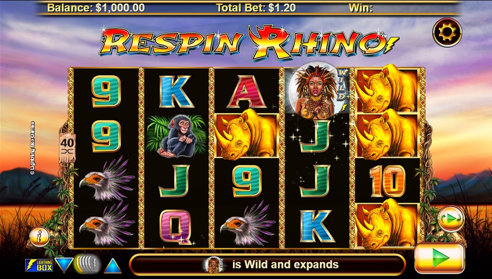 Respin Rhino Slot Machine