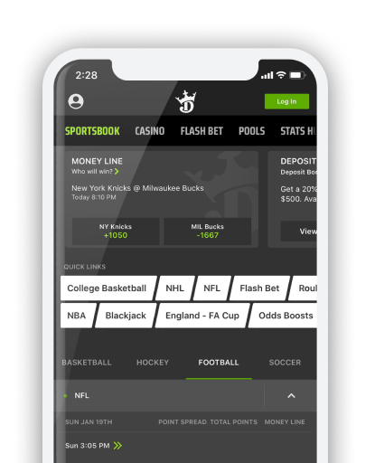 DraftKings live betting app