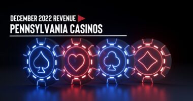 PA casino revenue December 2022