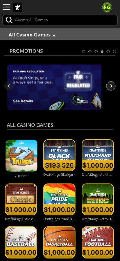 DraftKings Mobile Casino
