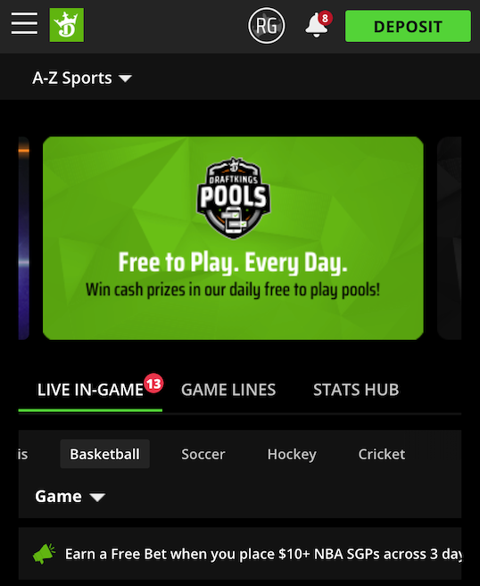 DraftKings Sportsbook promotions