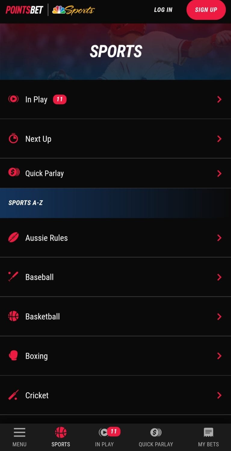 pointsbet sportsbook app