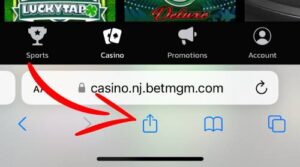 Step 1 - Adding Online Casino to iPhone Home Screen.