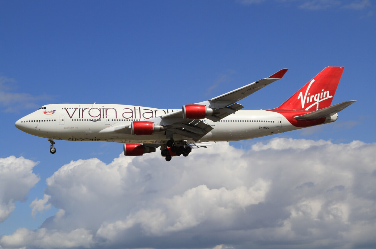 Virgin Airline airplane