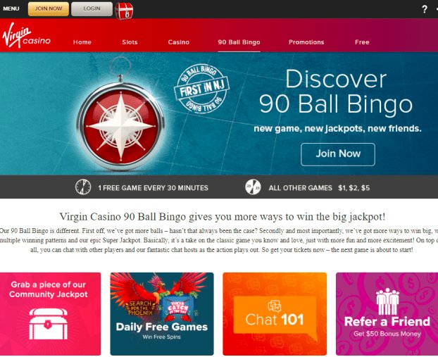 Virgin Casino NJ Bingo