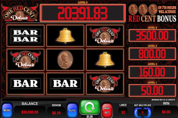 One Red Cent Deluxe Free Slot