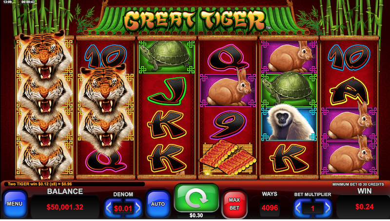 Everi Gaming Great Tiger Slot Machine