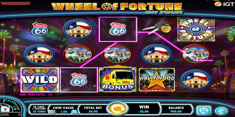Wheel of Fortune On Tour Slot Game