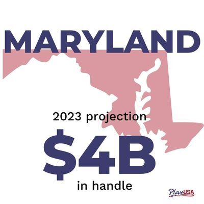 Playin USA forecasts Maryland 2023 projected handle is $4 billion