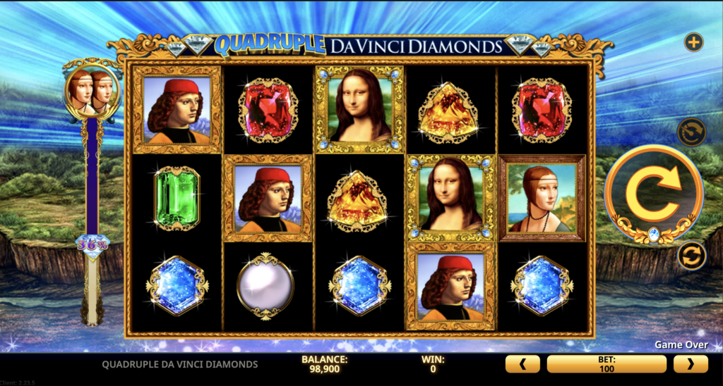 Quadruple Da Vinci Diamonds Slot Game